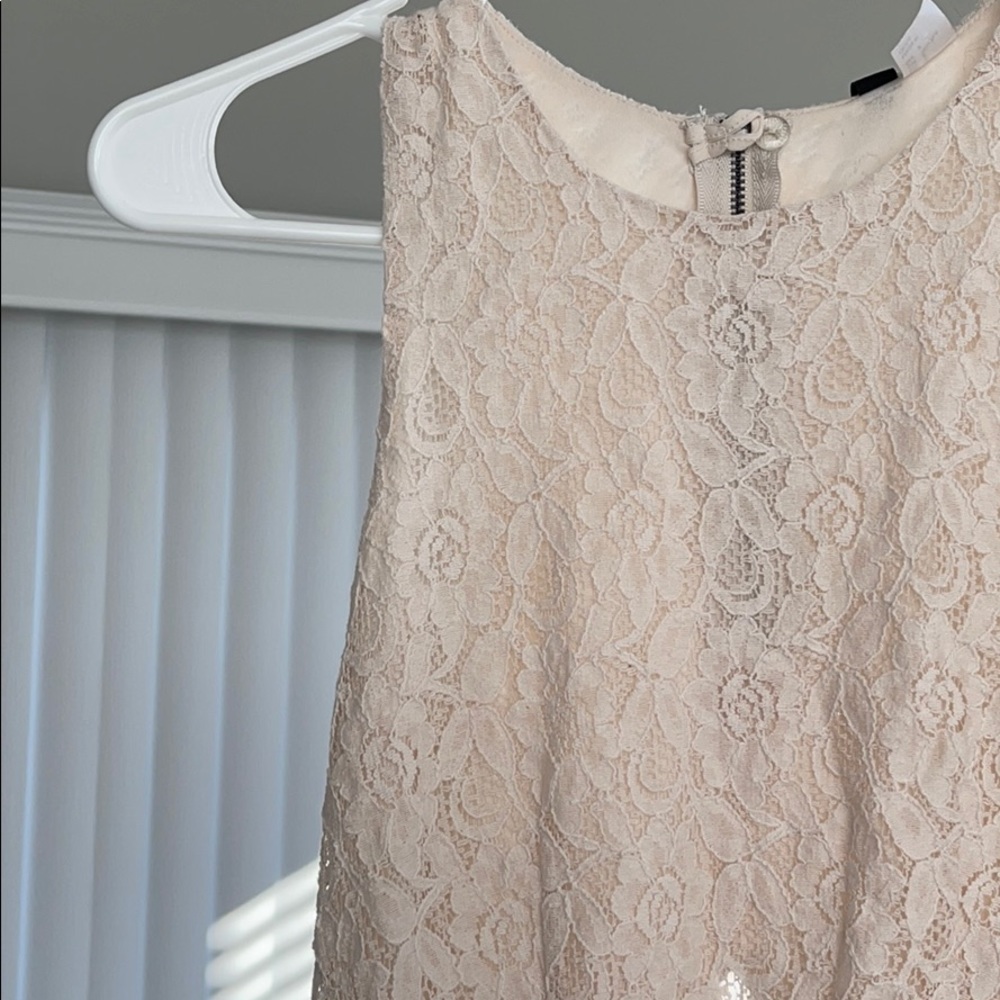 Cream lace dress
